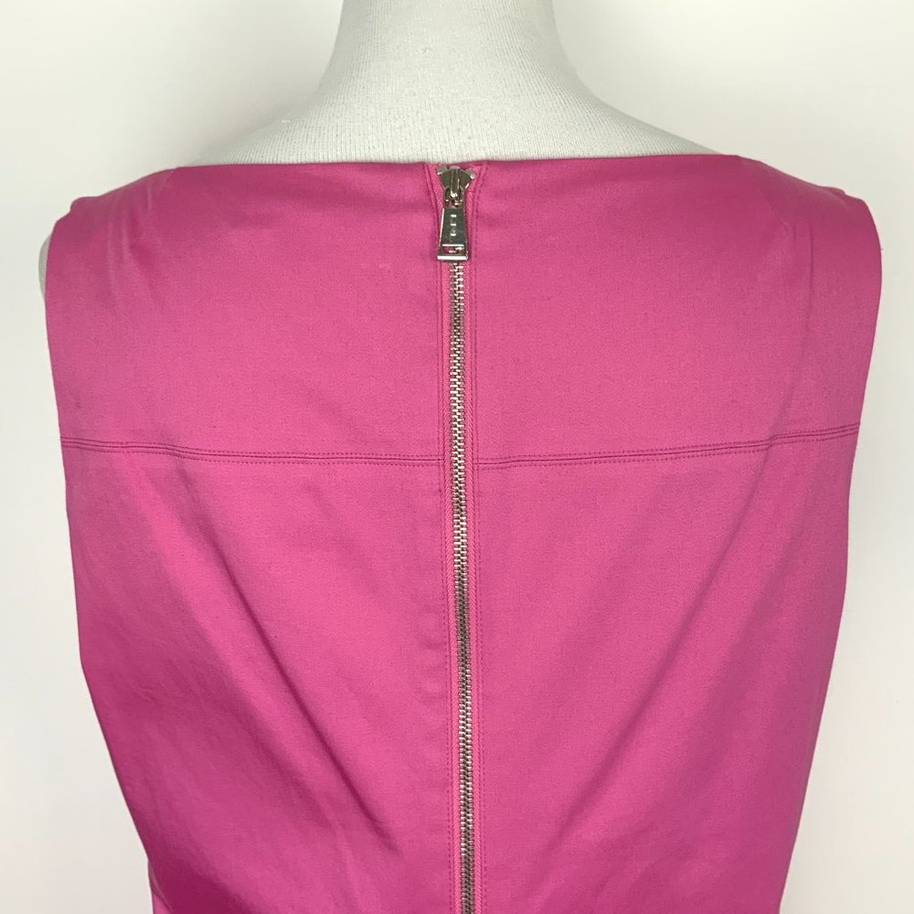 Lauren Ralph Lauren Charlotte Pink Sleeveless Shift Dress Size 14 - Picture 6 of 16